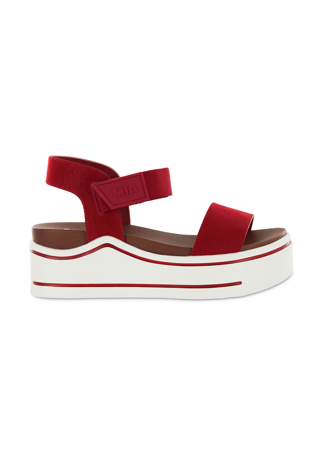 Red mia sandals hotsell