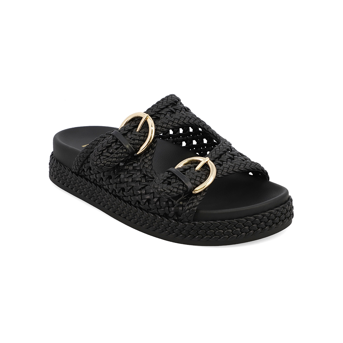 BLACK PU/WOV